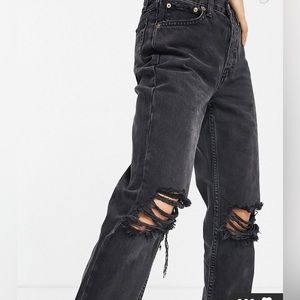 Topshop knee rip dad jeans